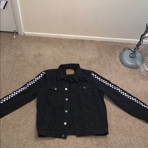 Men Black Jean Jackets